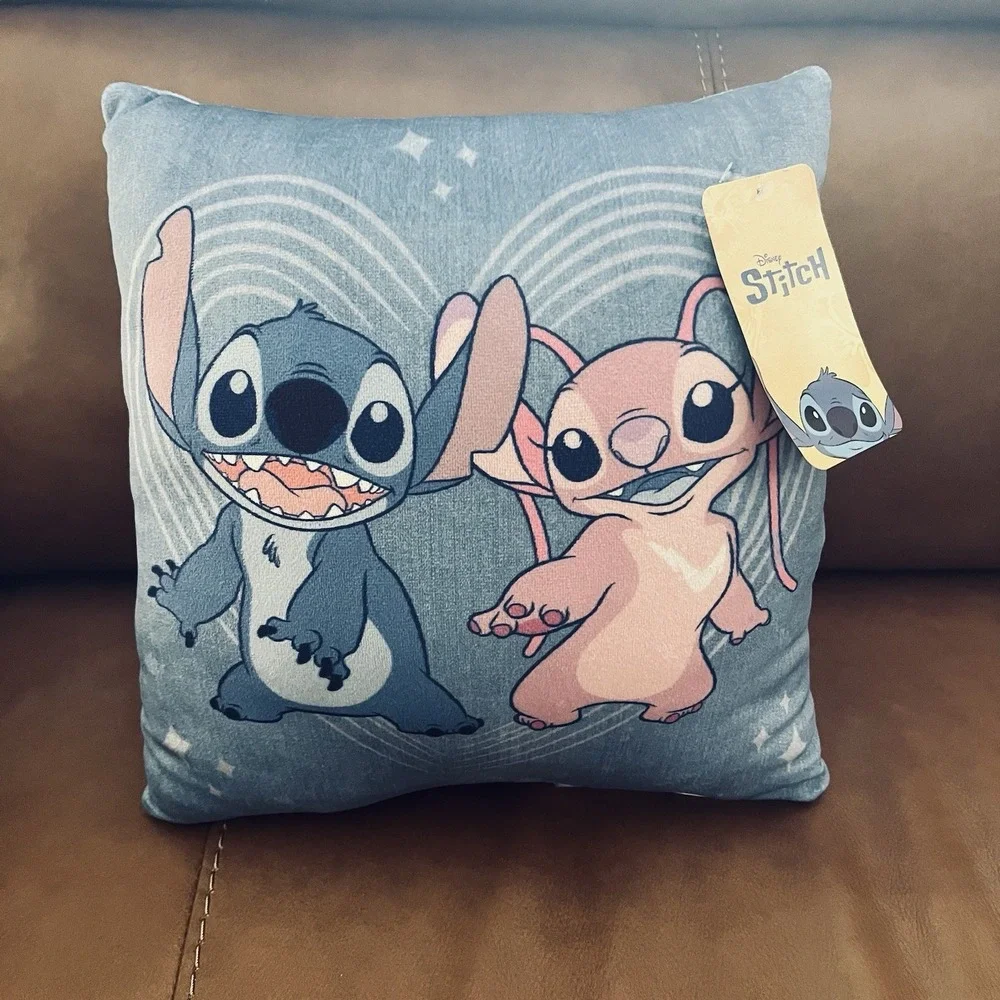 Lilo & Stitch Decorative Pillow Angel/Stitch Duo Disney Kawaii Brand New w/Tags
